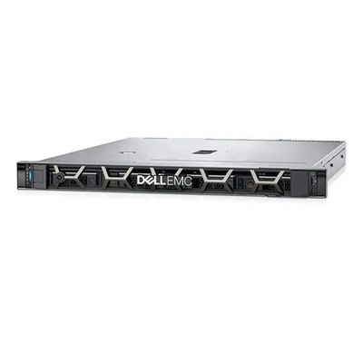 1U 형태 요인 델 파워지 R250 Xeon E-2314 랙 서버 450W 전원 공급
