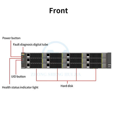 개인 Mold Huawei 2288H V6 랙 서버 인텔 Xeon 골드 5318N 및 32G 메모리