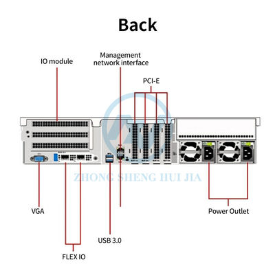 개인 Mold Huawei 2288H V6 랙 서버 인텔 Xeon 골드 5318N 및 32G 메모리