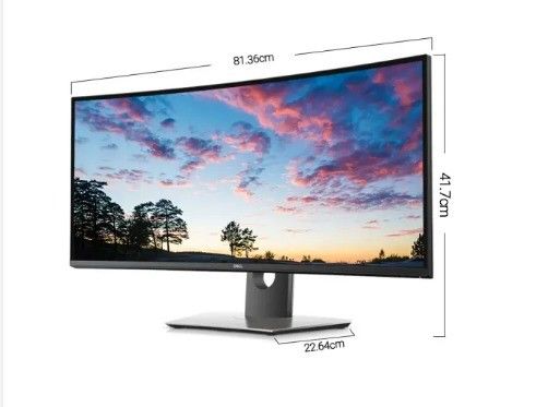 DELL U3419W 34" 곡선 USB-C HD LED 모니터 8ms 응답 시간 60° 수직 관점